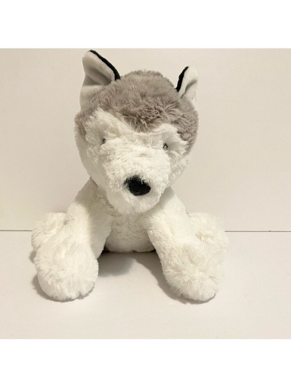 Carter's Plush Wolf Husky Puppy Sitting Stuffed Animal 2021 Baby Soft Puppy Dog